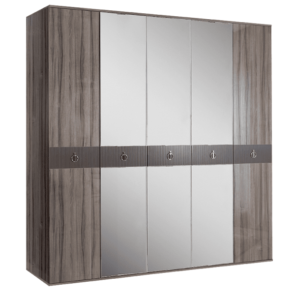 Шкаф пятидверный с зеркалами Римини Соло