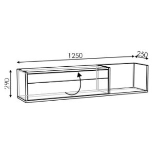 Шкаф навесной с полкой (мод.2) Честер