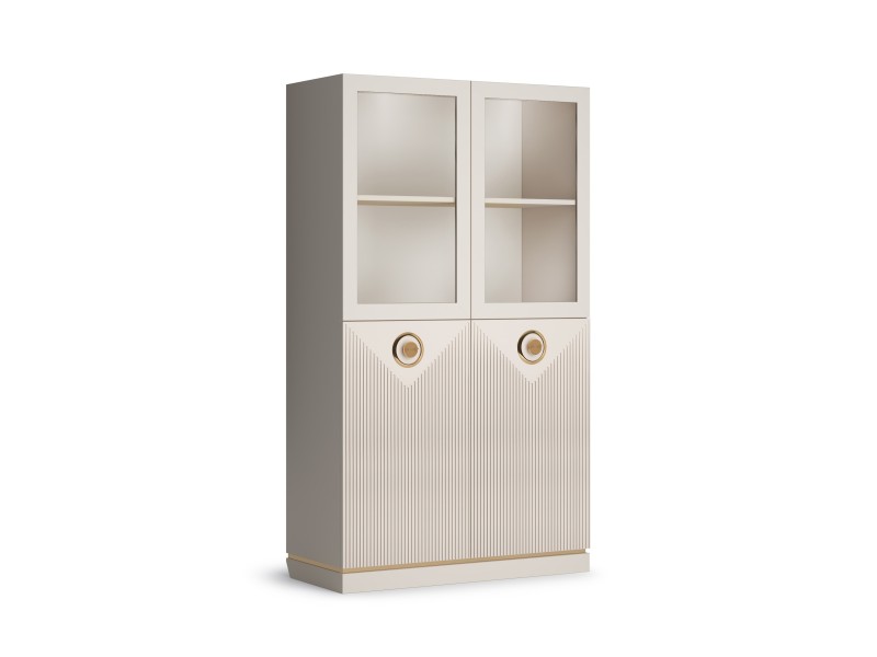 Шкаф-витрина двухдверный низкий КАПРИ Распродажа