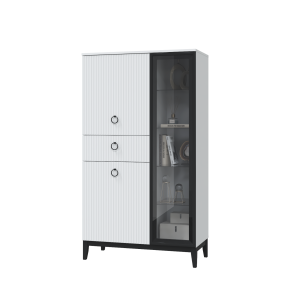 Шкаф-витрина с 1 стекл. дв. и ящ. (900) Шарлиз