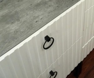 Полка навесная для стола Бержер