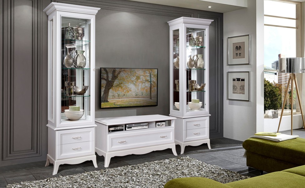 Шкаф-витрина для посуды Амели (правая)