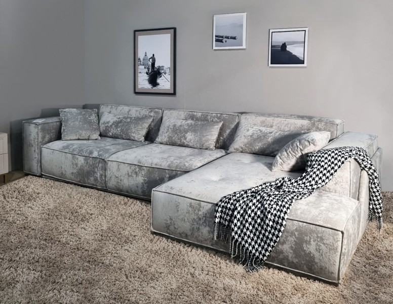 Диван-кровать трехместный с боковинами и оттоманкой Беленс